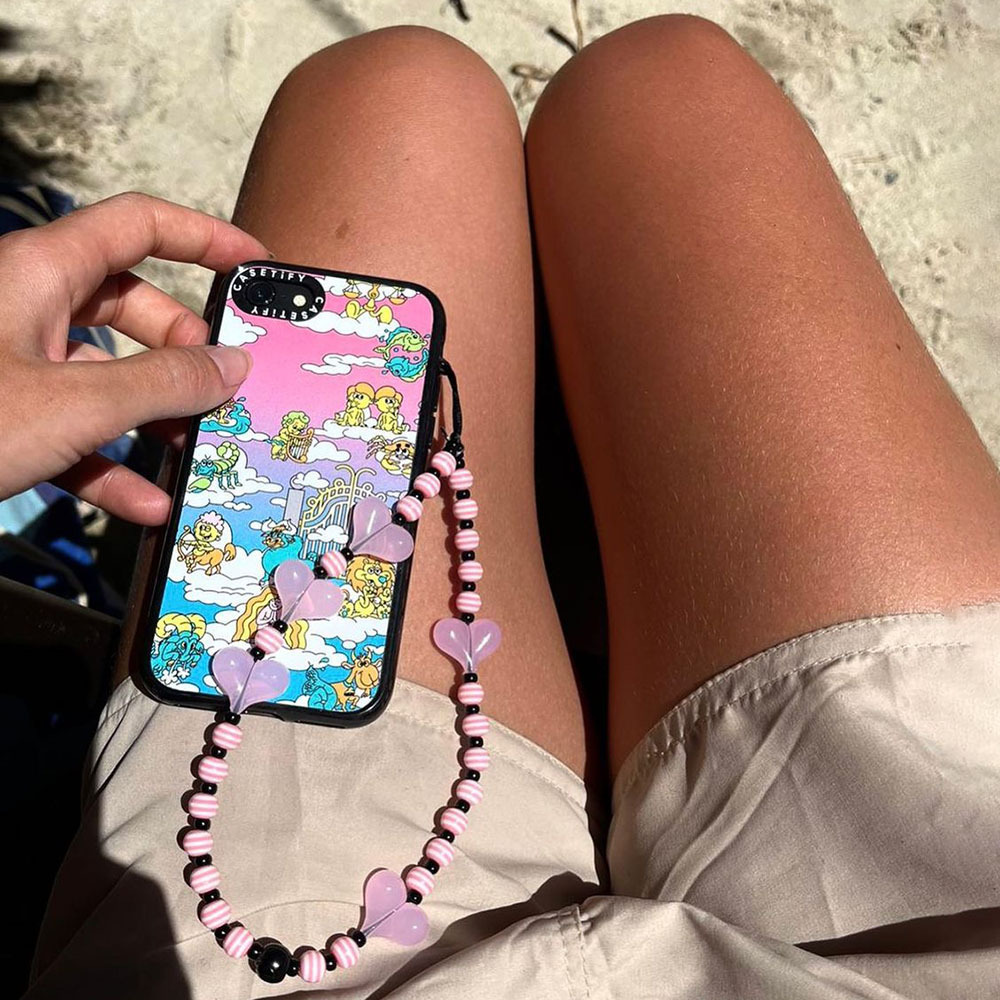 Women'S Accessories Wholesale Suppliers - สายสะพายโทรศัพท์มือถือลายหัวใจสีชมพูอุปกรณ์ตกแต่งโทรศัพท์ kpop เครื่องประดับมือถือขายส่งสายชาร์จมือถือ