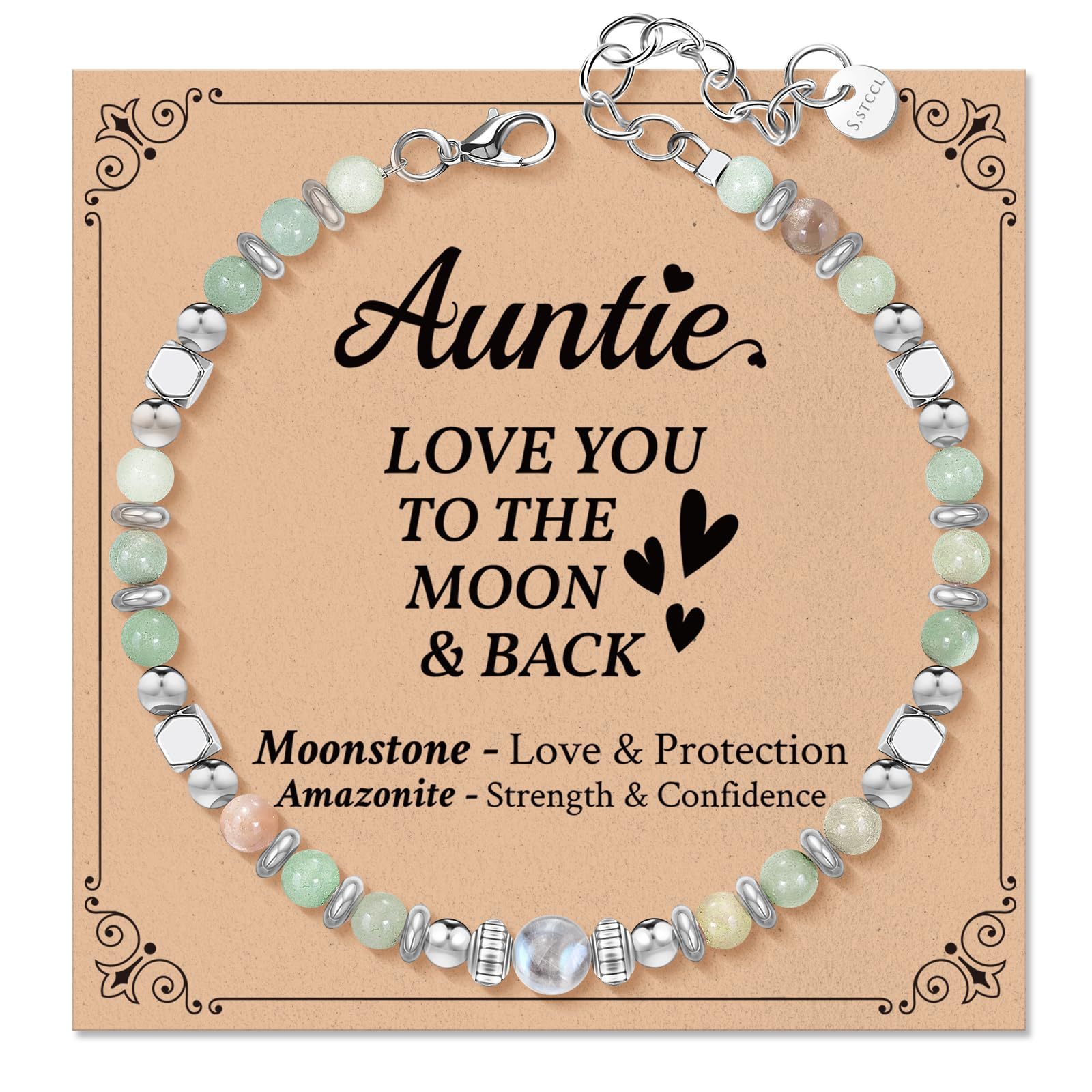 Women Accessories In Amazon - สร้อยข้อมือของขวัญจาก Amazon สำหรับผู้หญิง อุปกรณ์เสริมสแตนเลส ขนาด 4
