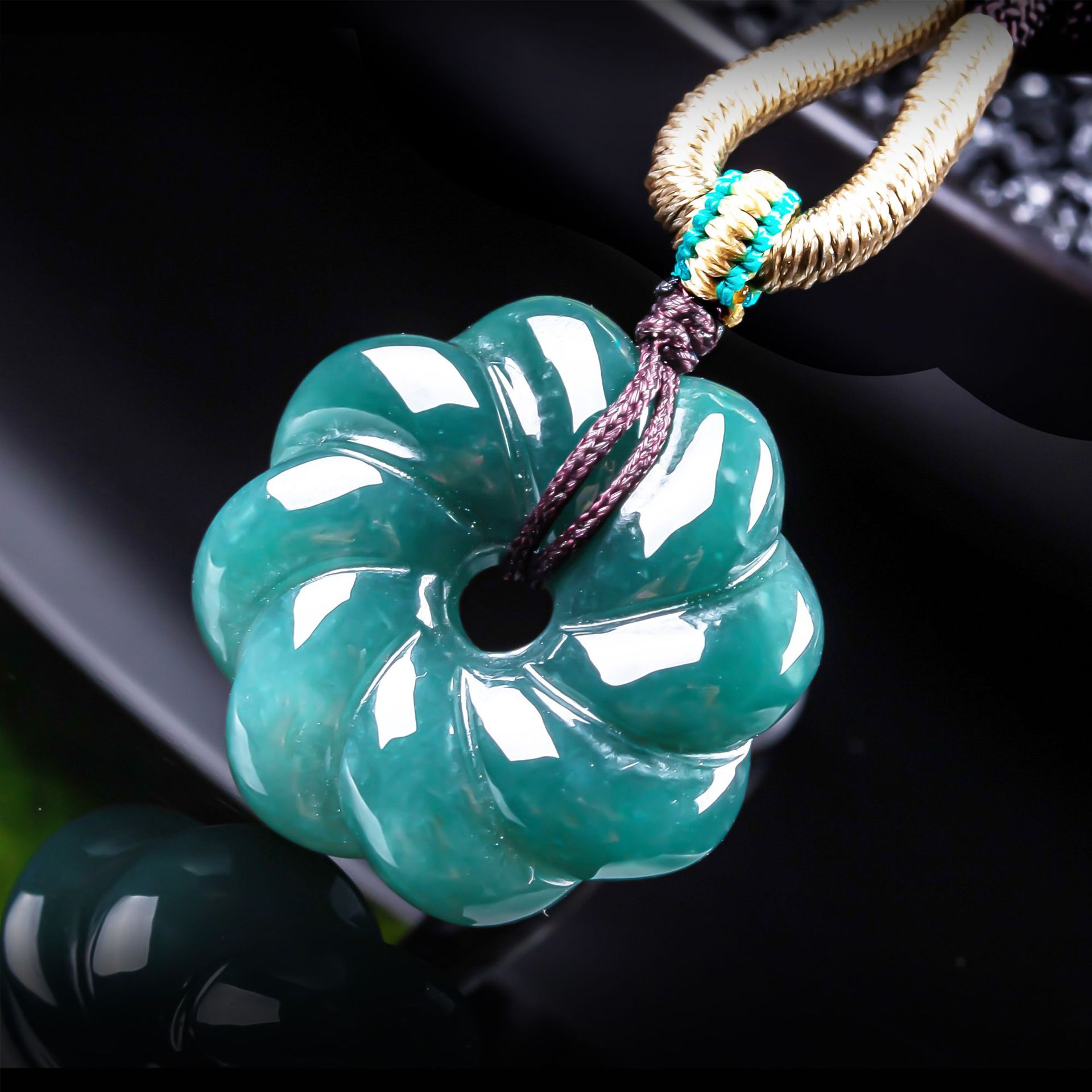 จี้สร้อยคอหยกพม่าแท้รูปดอกไม้  - Women'S Accessories Jewelry บทวิจารณ์และราคา