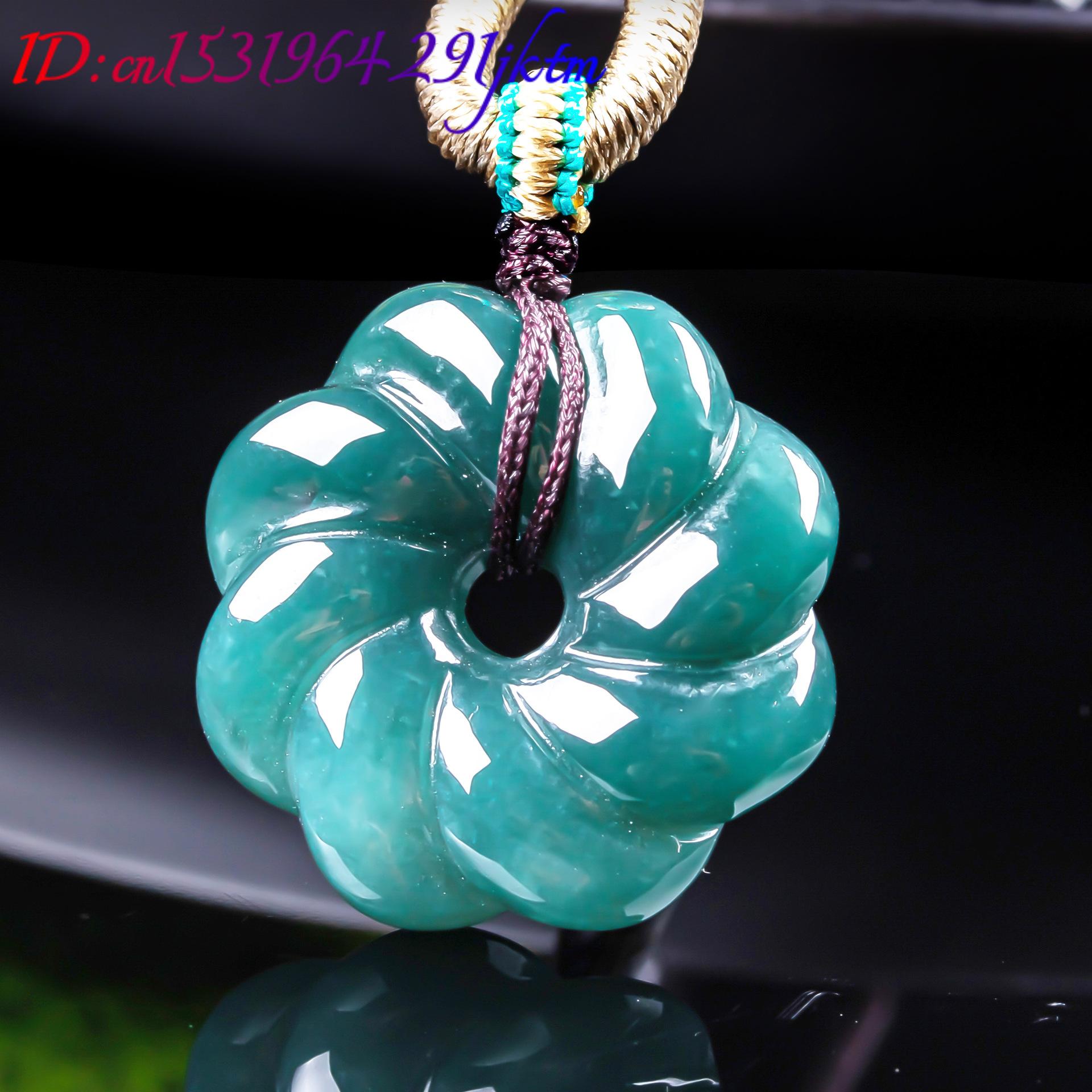 จี้สร้อยคอหยกพม่าแท้รูปดอกไม้  - Women'S Accessories Jewelry บทวิจารณ์และราคา