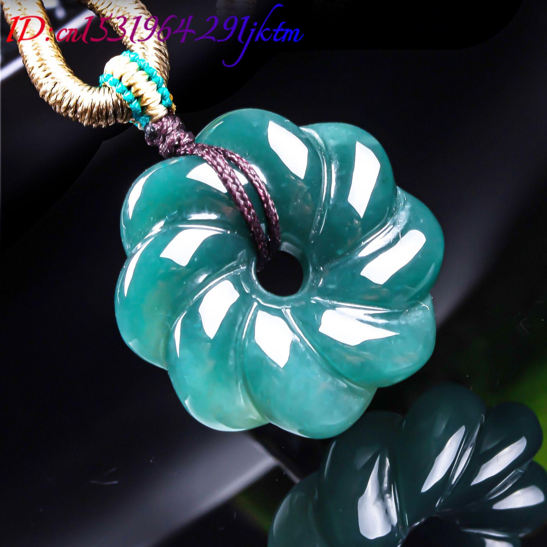 จี้สร้อยคอหยกพม่าแท้รูปดอกไม้  - Women'S Accessories Jewelry บทวิจารณ์และราคา