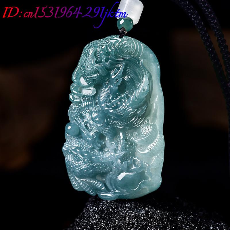 หยกพม่าธรรมชาติจี้มังกรสร้อยคอ - Women'S Accessories Jewelry บทวิจารณ์และราคา