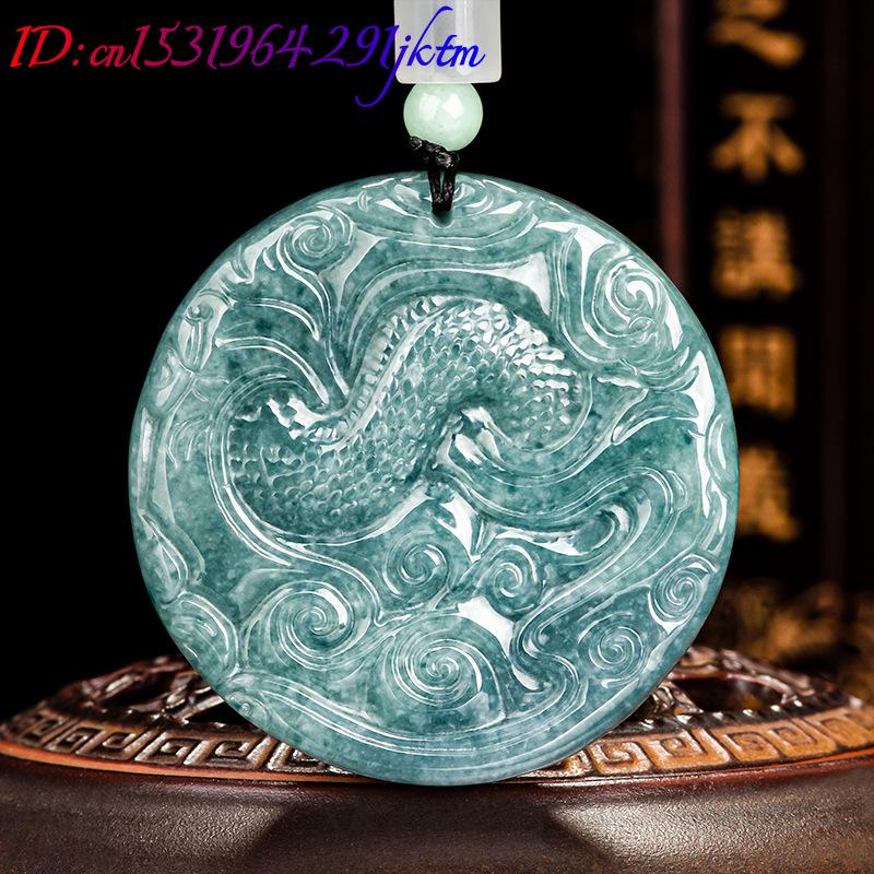 หยกพม่าจี้รูปมังกรสร้อยคอของขว - Women'S Accessories Jewelry บทวิจารณ์และราคา