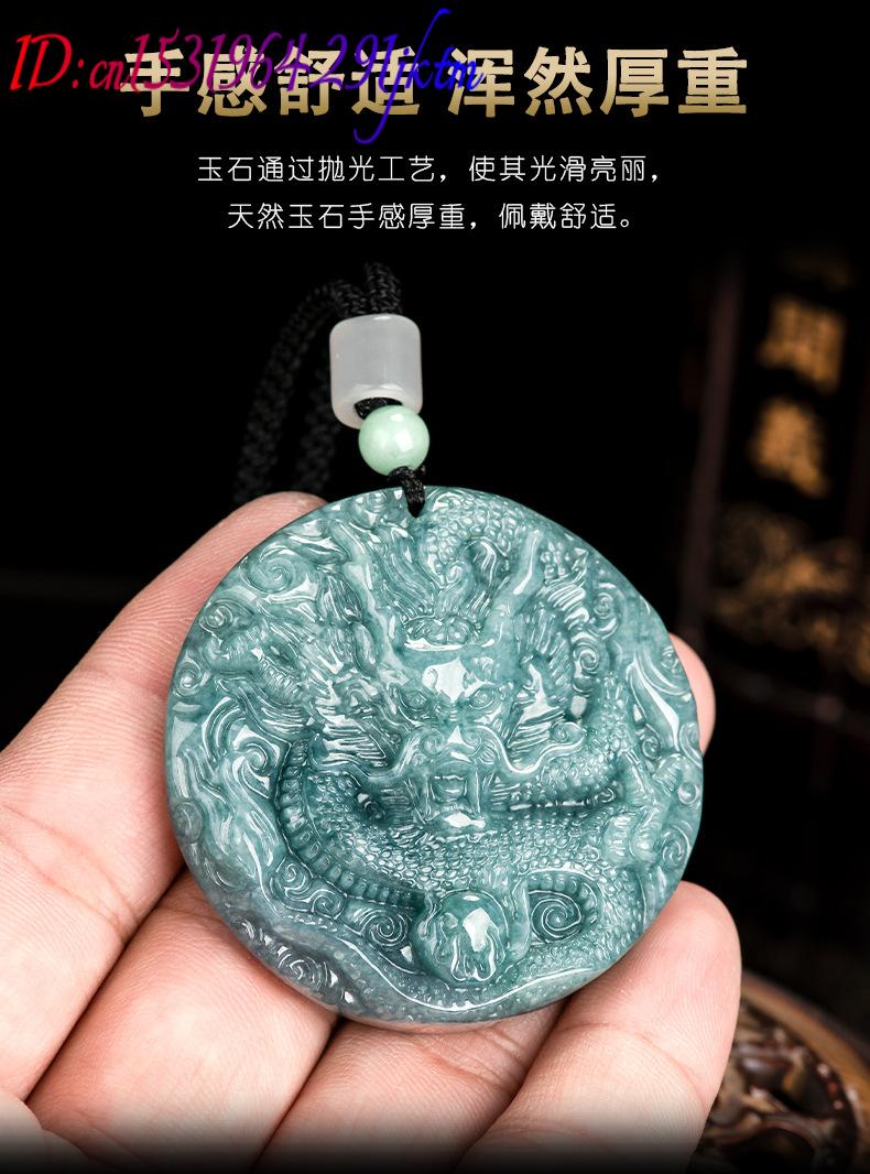 หยกพม่าจี้รูปมังกรสร้อยคอของขว - Women'S Accessories Jewelry บทวิจารณ์และราคา