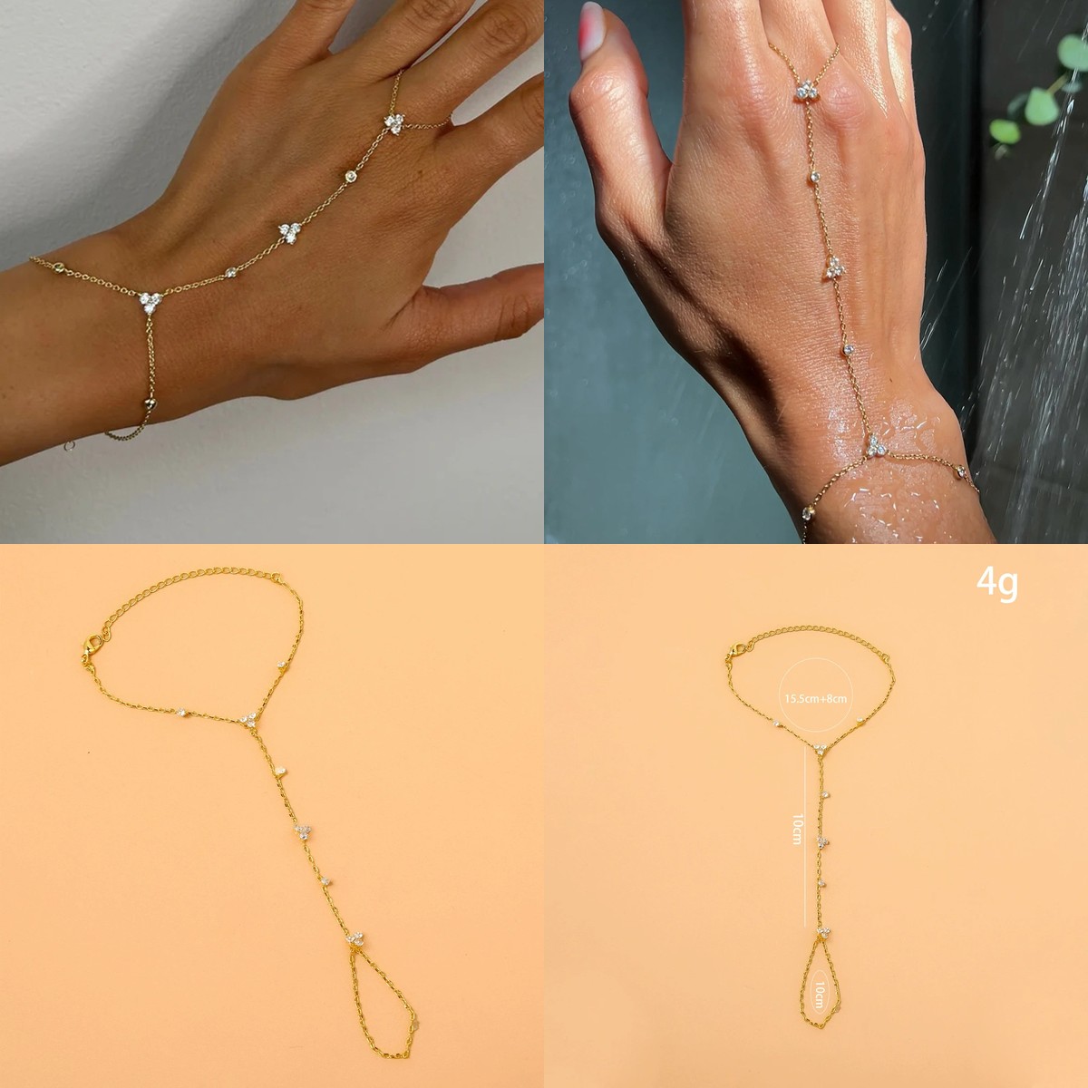 สร้อยข้อมือคริสตัลแบบไร้นิ้วสำ - Women Accessories In Amazon บทวิจารณ์และราคา