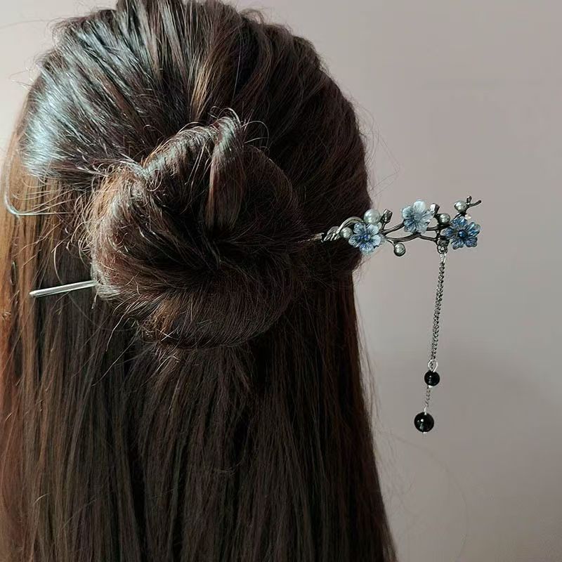 กิ๊บติดผมแบบคลาสสิก ลายดอกไม้ส - Pearl Hair Pin บทวิจารณ์และราคา