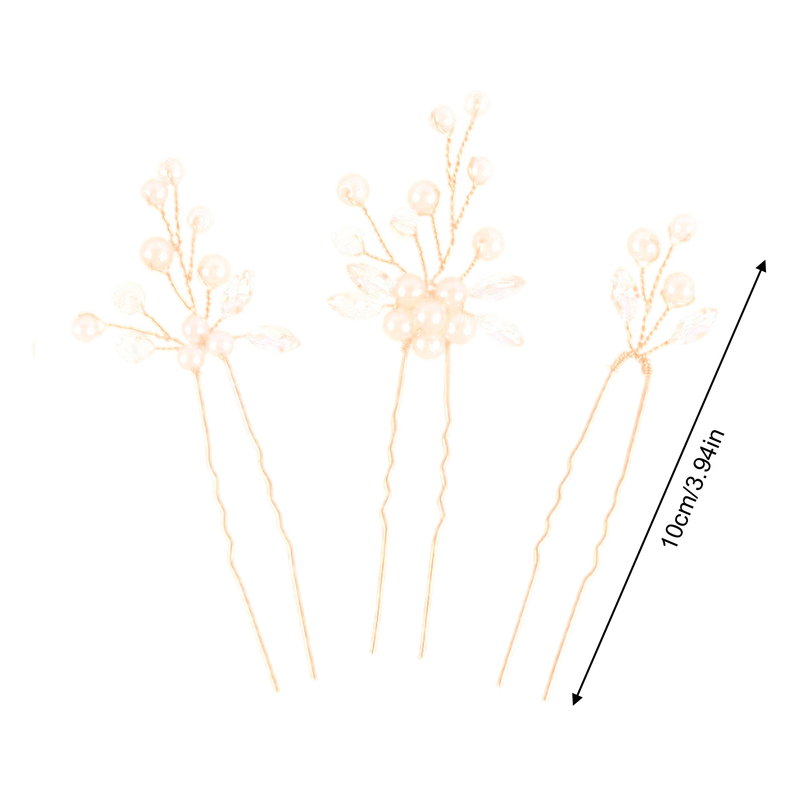 กิ๊บติดผมเจ้าสาว 3 ชิ้น กิ๊บติ - Pearl Hair Pin บทวิจารณ์และราคา