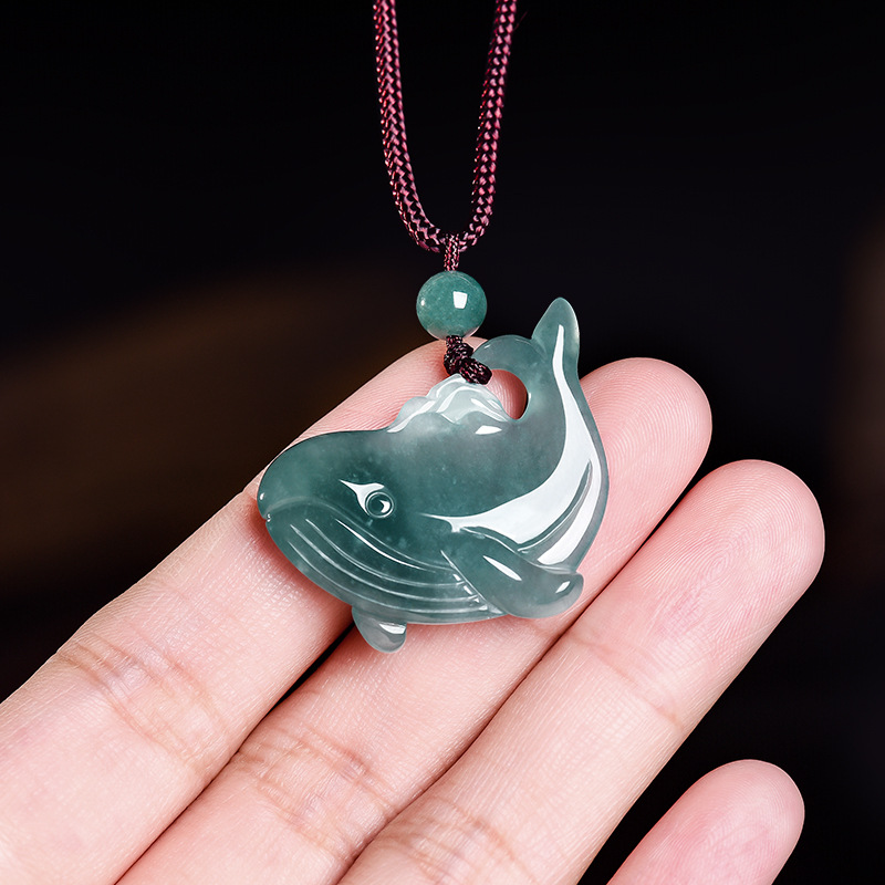 จี้สร้อยคอหยกพม่าแท้รูปปลาวาฬ  - Women'S Accessories Jewelry บทวิจารณ์และราคา