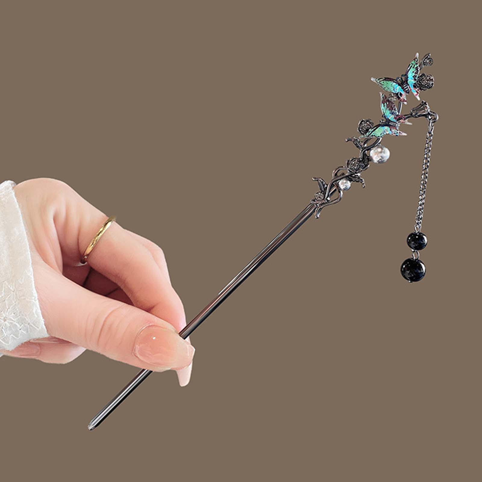 เครื่องประดับผมแบบจีนโบราณ  ปิ - Pearl Hair Pin บทวิจารณ์และราคา