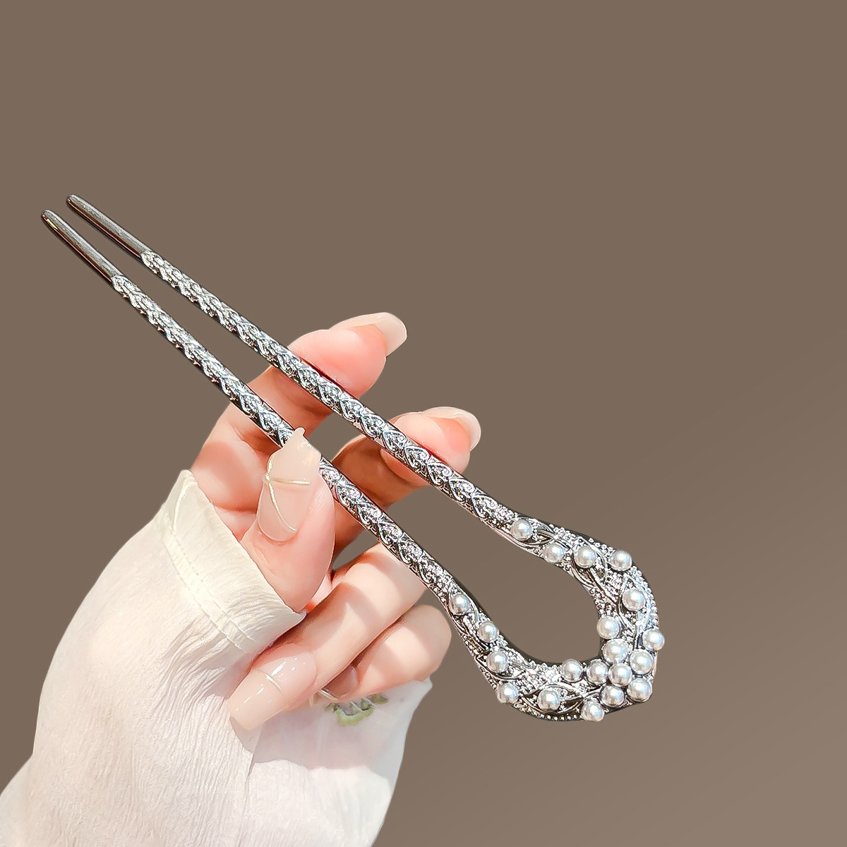 New Pearl U Shaped Hairpin สํา - Pearl Hair Pin บทวิจารณ์และราคา