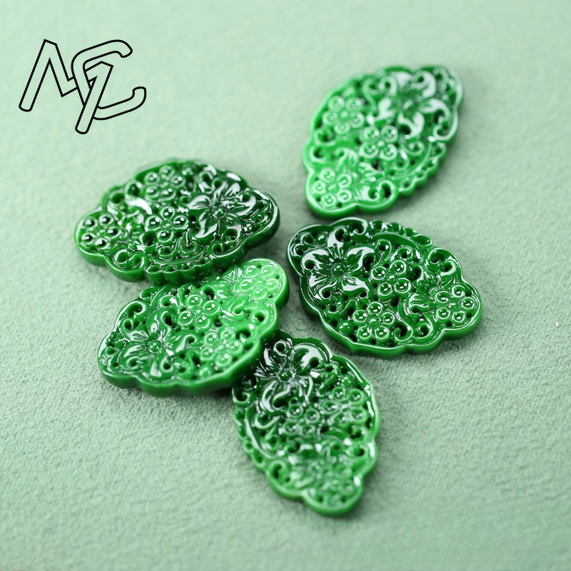 2 ชิ้น DIY หยกเขียวธรรมชาติแบบ - Women'S Accessories Jewelry บทวิจารณ์และราคา