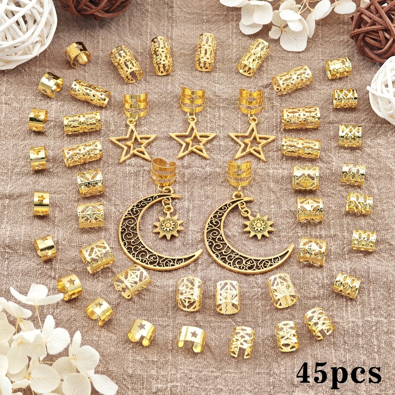 แหวนโลหะผสม 45 ชิ้น พร้อมจี้รู - Women'S African Accessories บทวิจารณ์และราคา