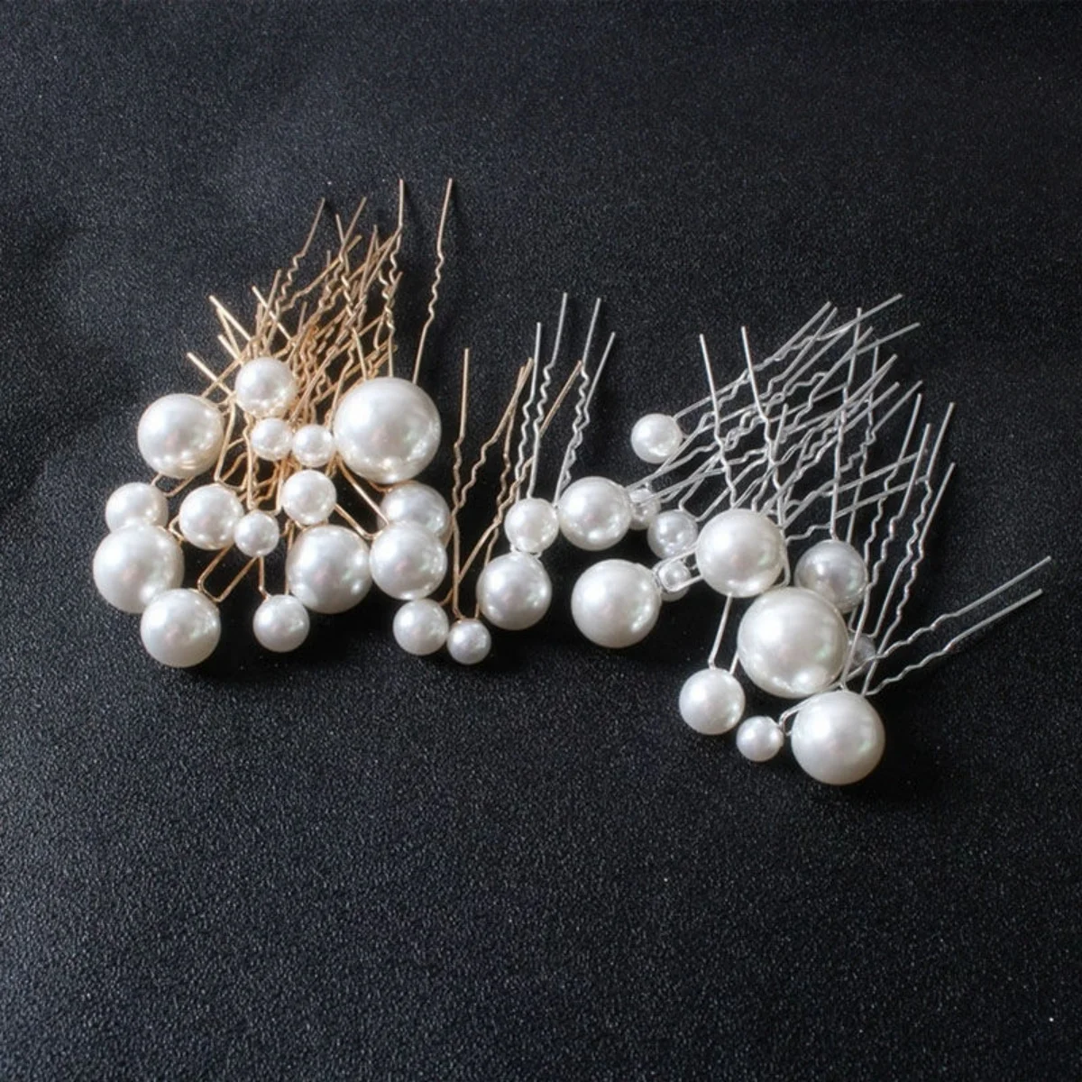 18pcs เจ้าสาว Hairpin U-รูปโลห - Pearl Hair Pin บทวิจารณ์และราคา