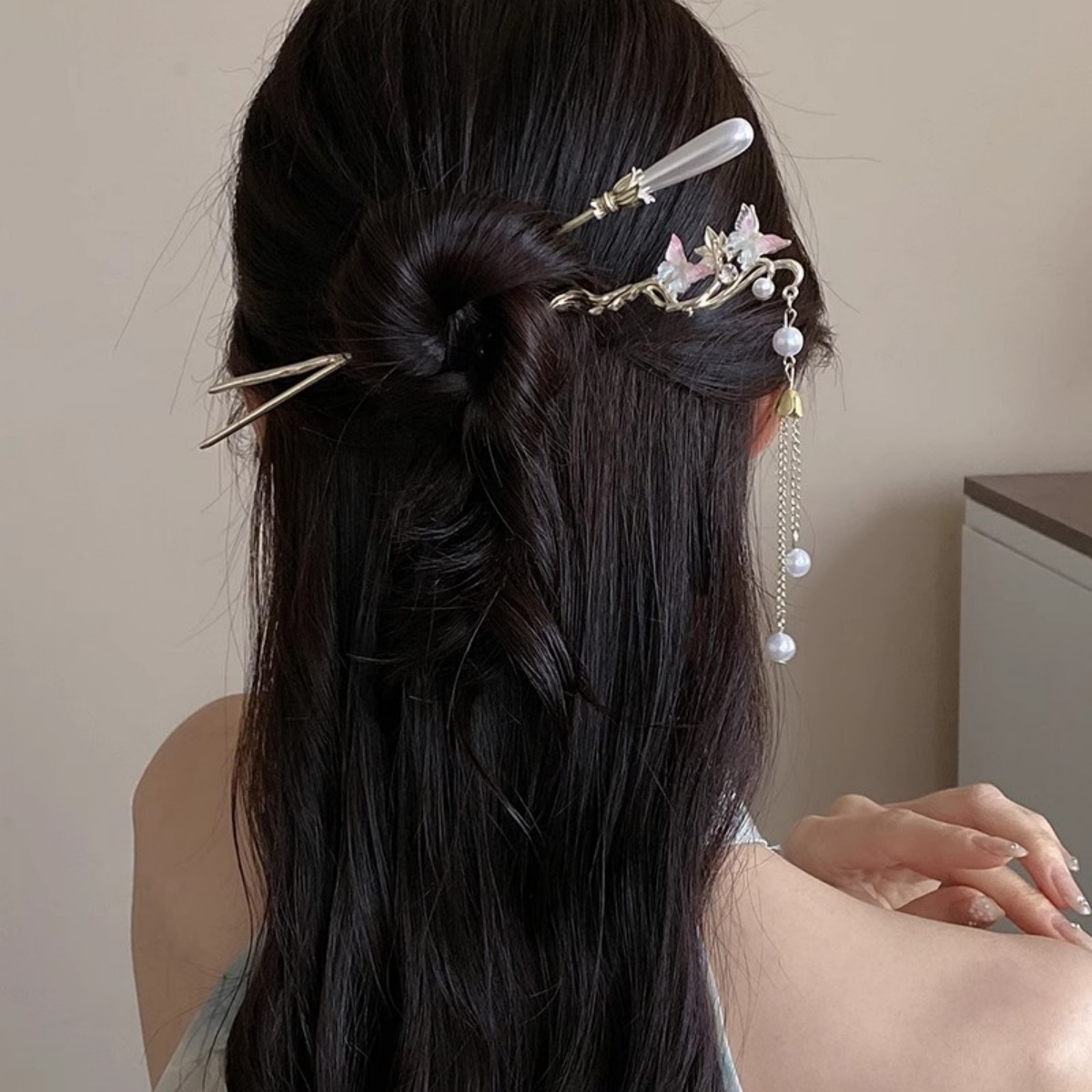 2025 ใหม่ดอกไม้สําหรับผู้หญิงE - Pearl Hair Pin บทวิจารณ์และราคา