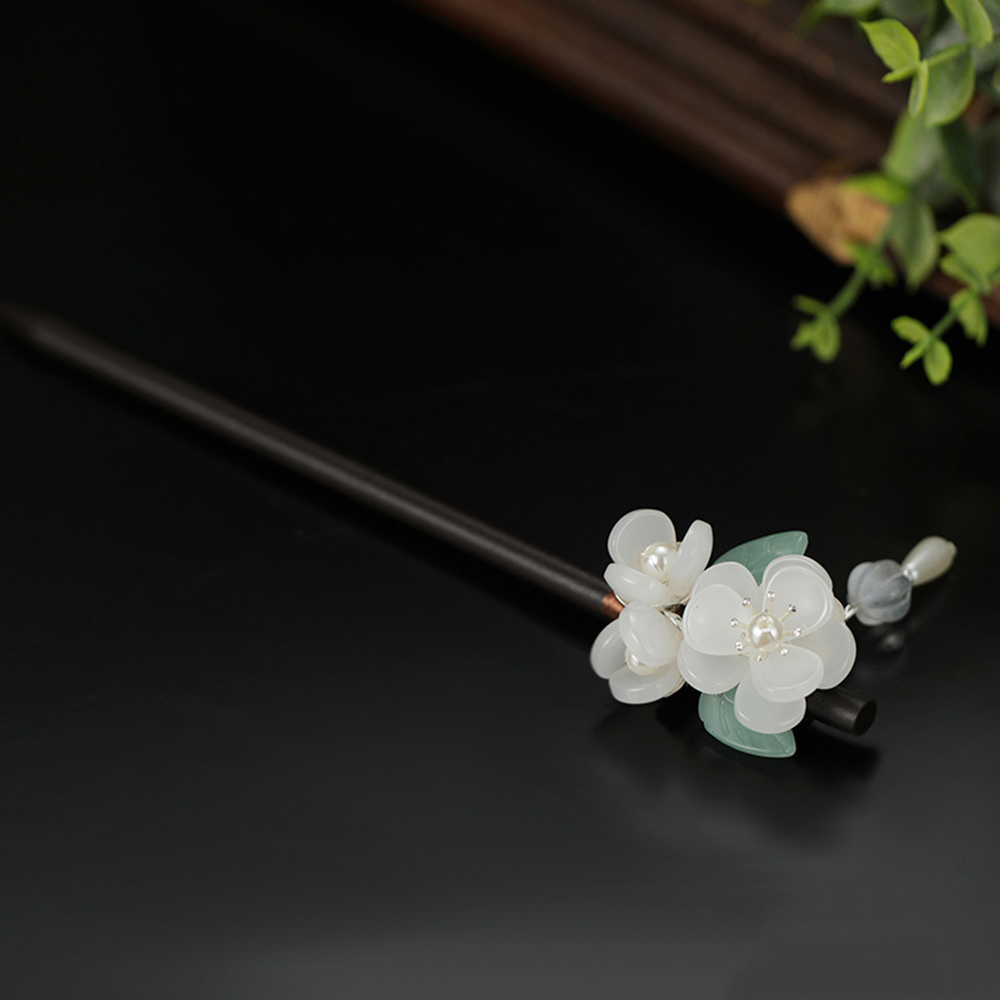 Retro ดอกไม้ Hairpin ไข่มุกไม้ - Pearl Hair Pin บทวิจารณ์และราคา